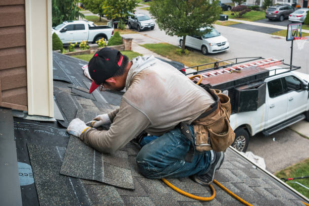 Professional Roofing technician working in Elmira, OR